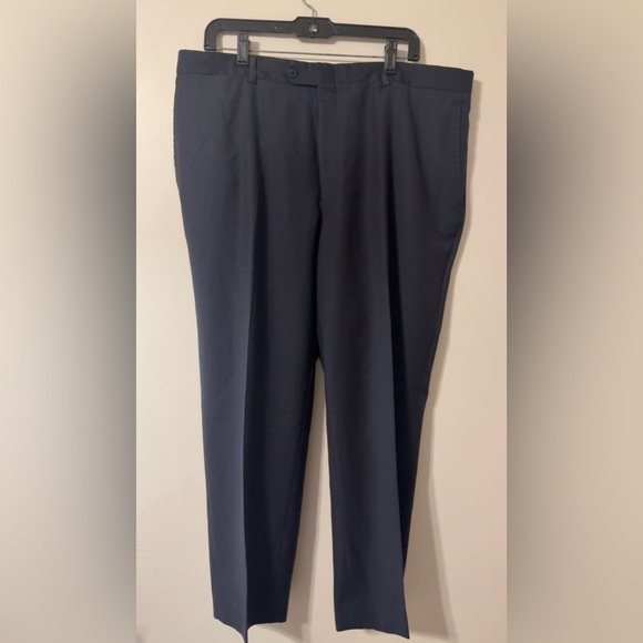 Hart Schaffner Marx Suit Mens 46R Pants 40X27 Black 2 Piece Notch Lapel Made USA - Picture 5 of 16